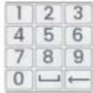 Lorex N92062-M2D6 - Pour utiliser le clavier numérique : - 1