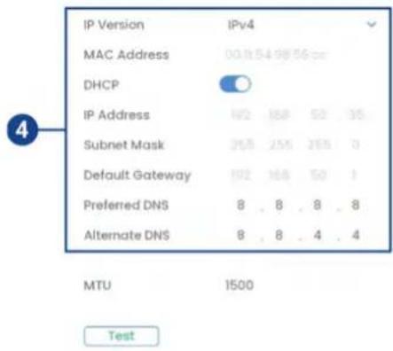 Lorex N92062-M2D6 - Pour configurer les paramètres d'adresse IP : - 1