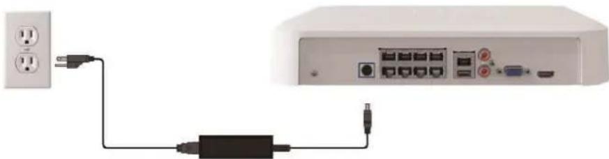 Lorex N92062-M2D6 - ÉTAPE 5 : Connecter l'alimentation - 1
