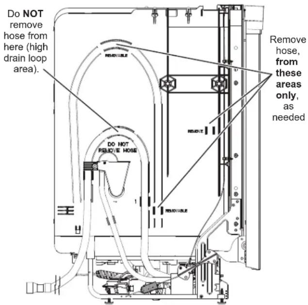 GE GDT550PGRBK - STEP 14 CONNECT DRAIN LINE - 1