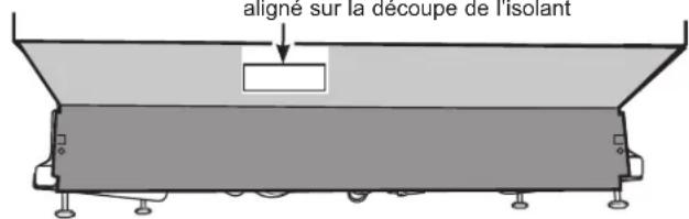 GE GDT550PGRBK - Si l'isolant comporte une rallonge (certains modèles), suivez ces étapes supplémentaires: - 1