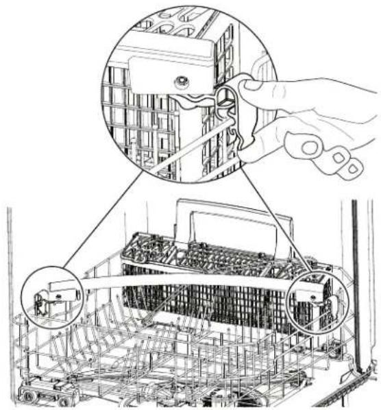 GE GDT550PGRBK - ÉTAPE 1 INSTALLATION DE LA POIGNÉE (certains modèles) - 1