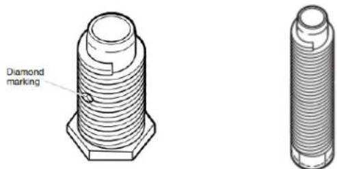 MAYTAG MED6205RSIL - Screw in leveling legs - 1
