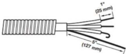 MAYTAG MED6205RSIL - Prepare your 4-wire cable for direct connection - 1