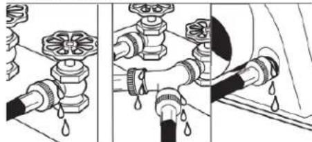 MAYTAG MED6205RSIL - Fixer le long tuyau au raccord en « Y » et serrer les raccords - 4