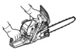 Shindaiwa 335S - Precauciones de seguridad para el retroceso lateral - 4
