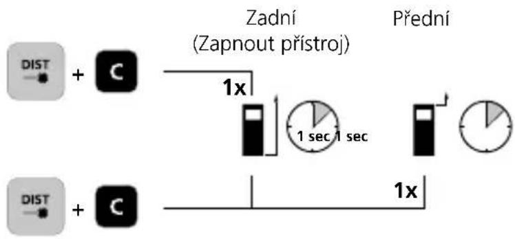 Laserliner LaserRange-Master Gi4 Mini - Zapnutí, měření a vypnutí: - 5