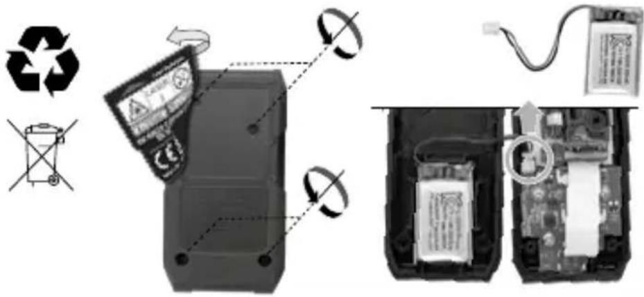 Laserliner LaserRange-Master Gi4 Mini - Extracción de la batería - 1