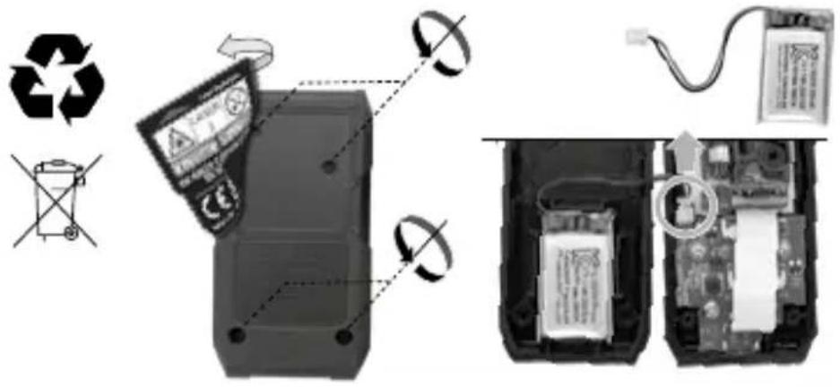 Laserliner LaserRange-Master Gi4 Mini - Χειρισμός επαναφορτιζόμενης μπαταρίας ιόντων - λιθίου - 2