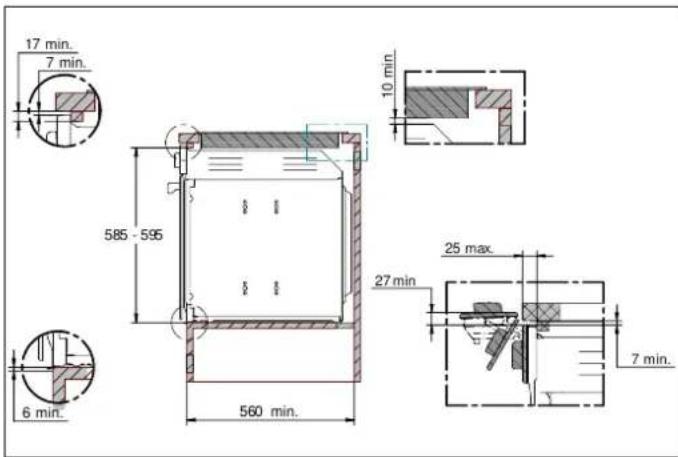 BERTAZZONI FHER6117CTNX3 - INSTALLATION UNDERNEATH A BUILT-IN HOB - 3