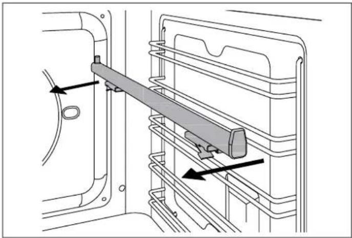 BERTAZZONI FHER6117CTNX3 - REMOVING THE TELESCOPIC RAILS - 1