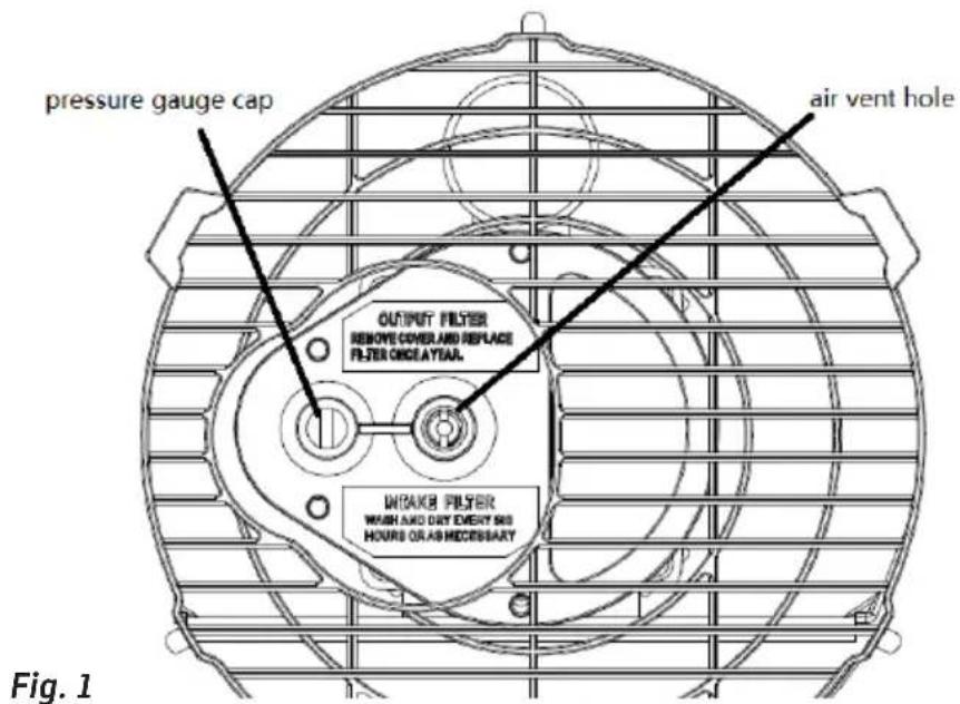 Sonnenkönig Ventus Diesel 20 - Regolazione della pressione del compressore - 1