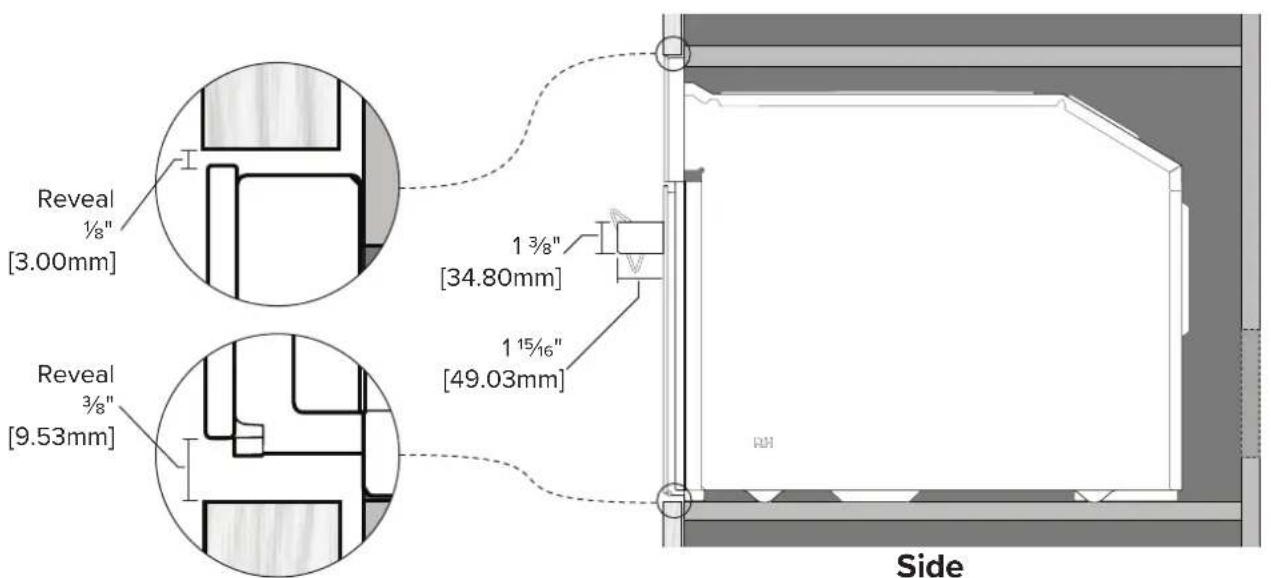 VIKING MVMSP6301BG - Cabinetry Specifications - Standalone - 4