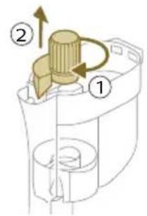 PHILIPS 9000 Series AquaTrio XW9465 - Cleaning the cyclone - 1
