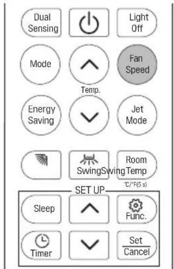LG W09TI - Ventilaatori kiirus - 1
