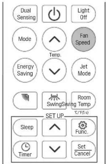 LG W09TI - Скорост на вентилатора - 9