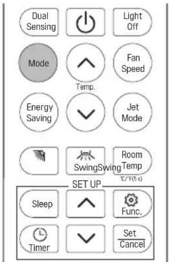 LG W09TI - Modo deshumidificación - 1