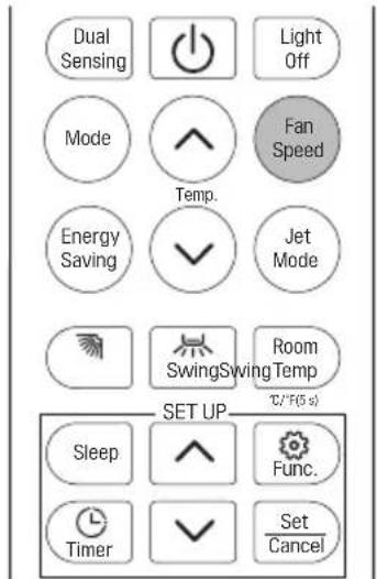LG W09TI - Fan Speed (Ventilátorsebesség) - 1