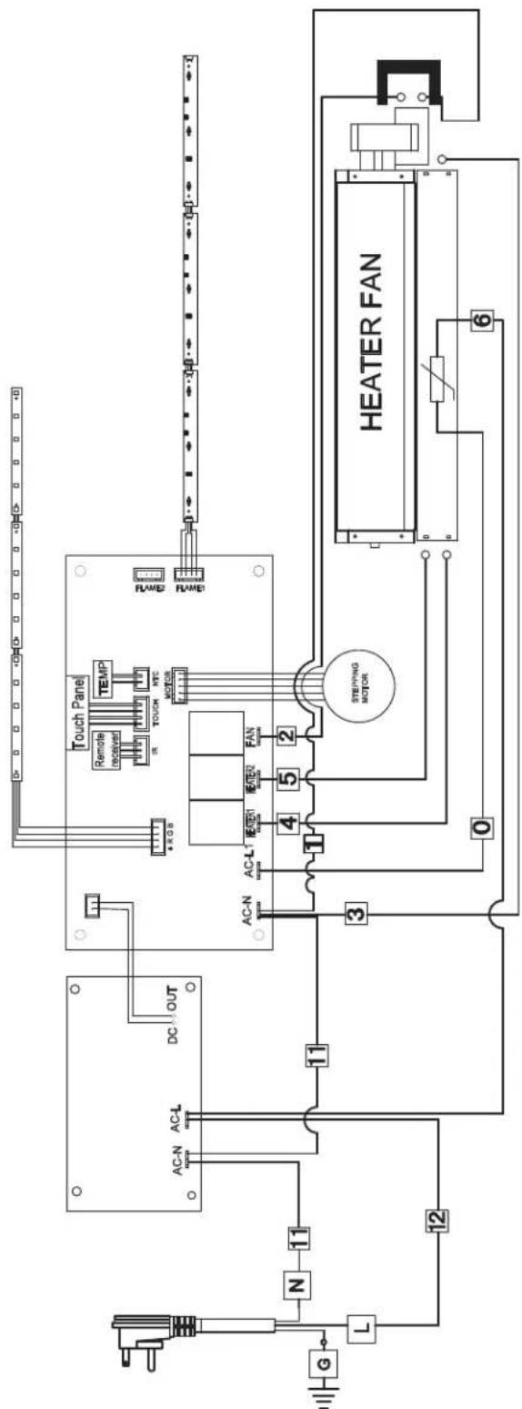 Napoleon Entice NEFL50CFH-1 - wiring diagram (NEFL42CFH-1) - 1