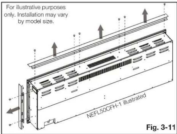 Napoleon Entice NEFL50CFH-1 - fully recessed installation - 1