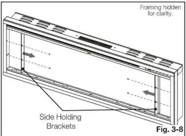 Napoleon Entice NEFL50CFH-1 - partially recessed installation - 2