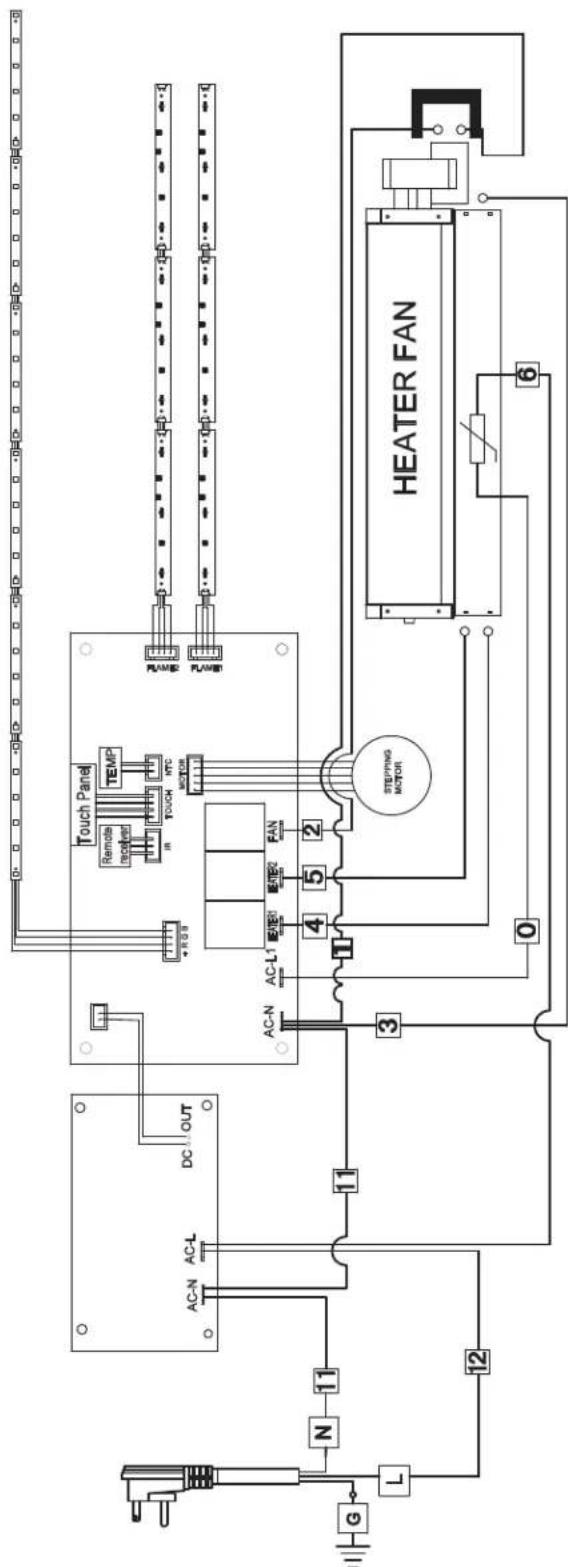 Napoleon Entice NEFL50CFH-1 - wiring diagram (NEFL60CFH-1) - 2