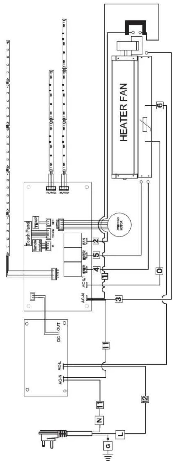 Napoleon Entice NEFL50CFH-1 - wiring diagram (NEFL60CFH-1) - 1