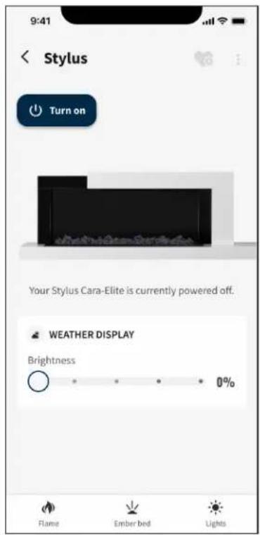 Napoleon Stylus Cara Elite NEFP32-5019W-IOT - accessory lights setting - 2