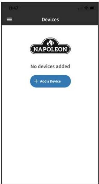 Napoleon Stylus Cara Elite NEFP32-5019W-IOT - adding a device - 3
