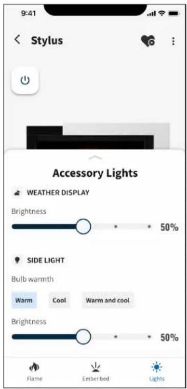 Napoleon Stylus Cara Elite NEFP32-5019W-IOT - accessory lights setting - 1