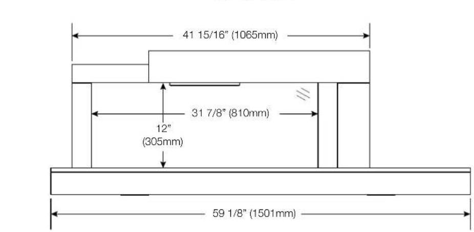Napoleon Stylus Cara Elite NEFP32-5019W-IOT - dimensions - 1