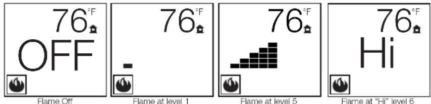 Napoleon Ascent BLX56 - flame height - 1
