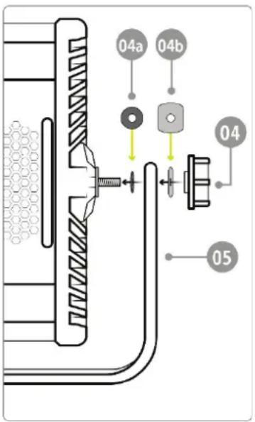 Dörr DLP-100W - Mounting the swivelling bracket - 1