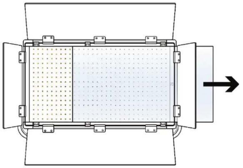 Dörr DLP-100W - Retirar y colocar el difusor - 1