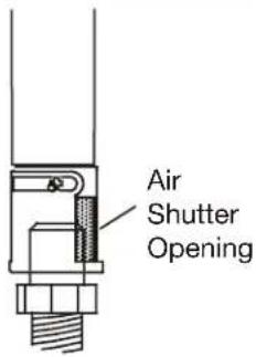 Napoleon Ascent BLX46 - AIR SHUTTER ADJUSTMENT MUST ONLY BE DONE BY A QUALIFIED INSTALLER! - 1