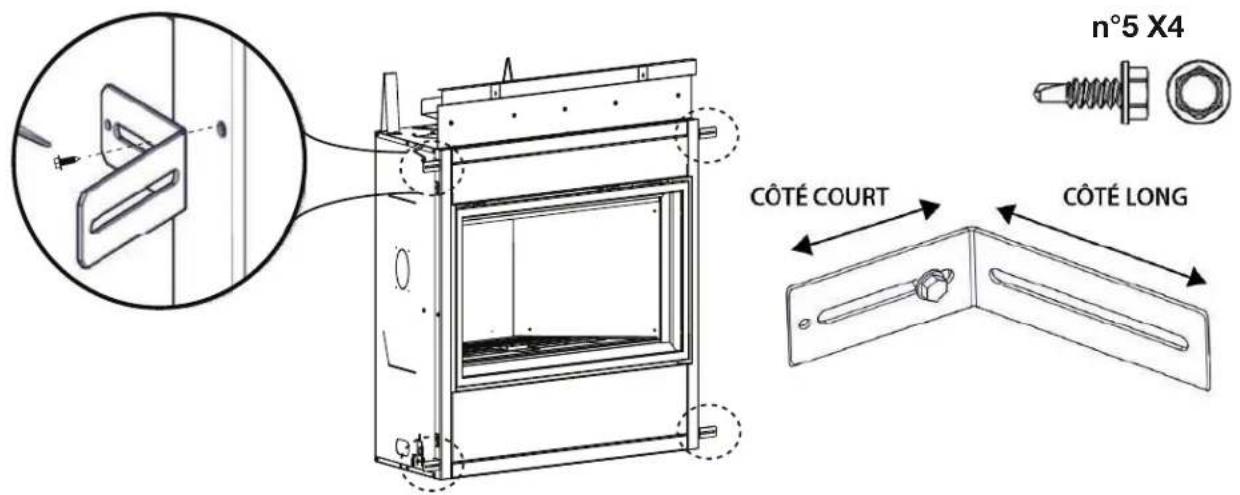 Napoleon Ascent BLX46 - installation des supports de fixation - 1