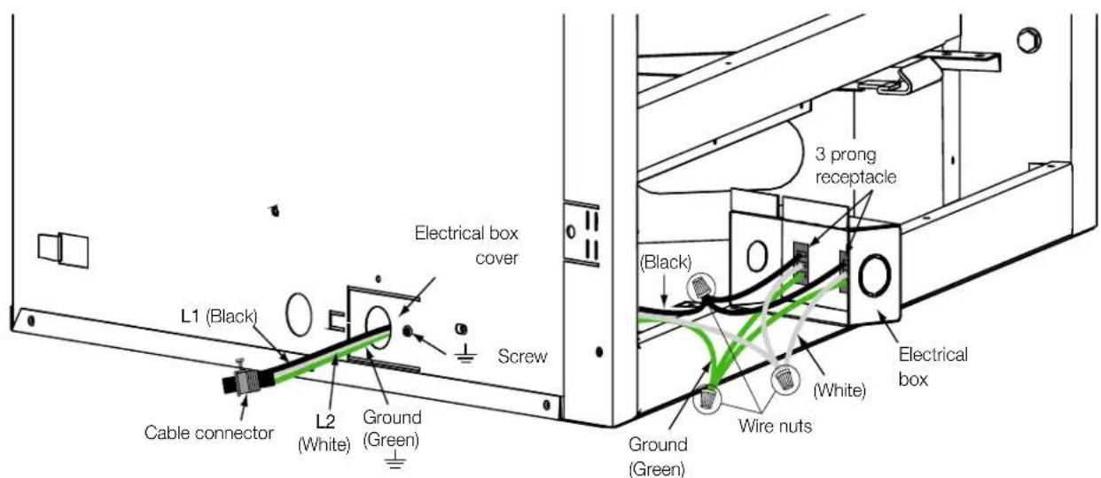 Napoleon Ascent BLX46 - receptacle wiring diagram - 1