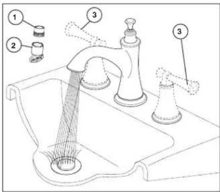 Brizo Baliza 65305LF-BNLHP - Raccordez les tuyaux d'eau chaude et d'eau froide: - 1