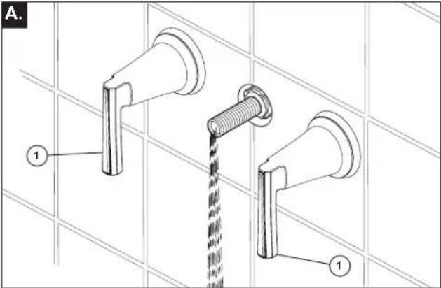 Brizo Levoir T65898LF-BNXLHP - INSTALLEZ LES MANETTES (NOTE: Handles vendu séparément) - 1