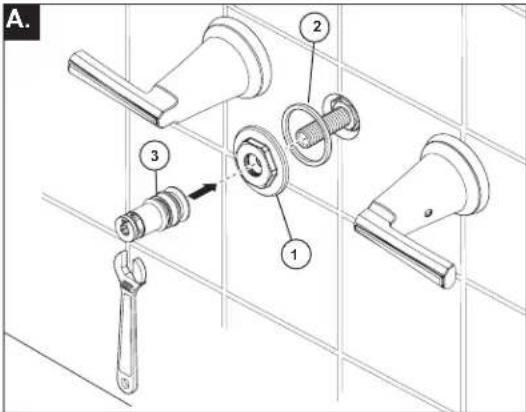 Brizo Levoir T65898LF-BNXLHP - INSTALLEZ LES MANETTES (NOTE: Handles vendu séparément) - 2