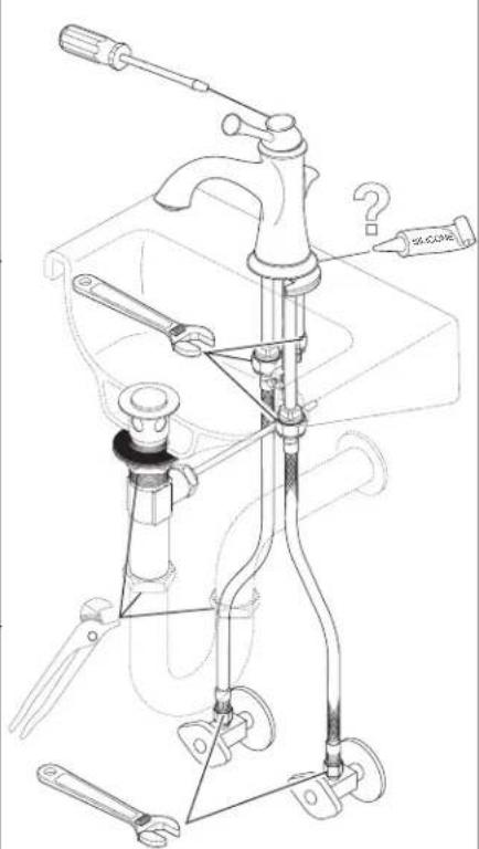 Brizo Baliza 65005LF-BN-ECO - Pour installer votre robinet Brizo® facilement, vous devez: - 1