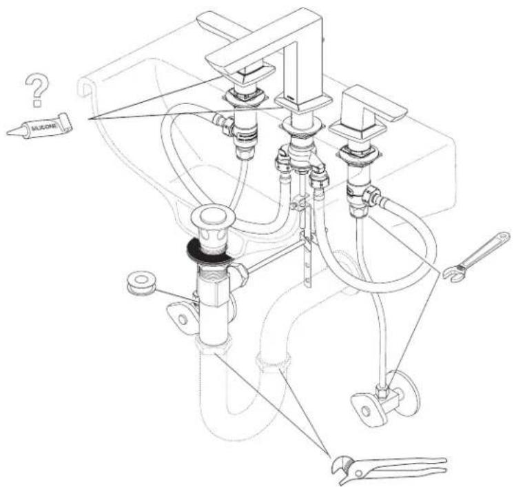 Brizo Vettis 65388LF-PC - Pour installer votre robinet Brizo® facilement, vous devez: - 1