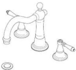 Brizo Tresa 65338LF-BN - TWO HANDLE WIDESPREAD LAVATORY FAUCETS - 1