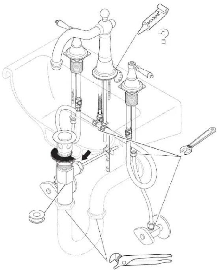 Brizo Tresa 65338LF-BN - Pour installer votre robinet Brizo® facilement, vous devez: - 1