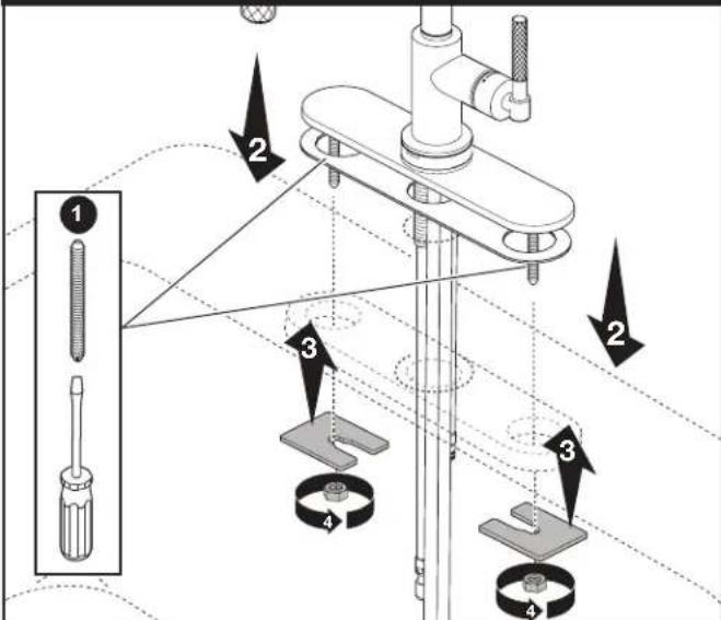 Brizo Litze 64054LF-PN - Exigences d'installation : - 3