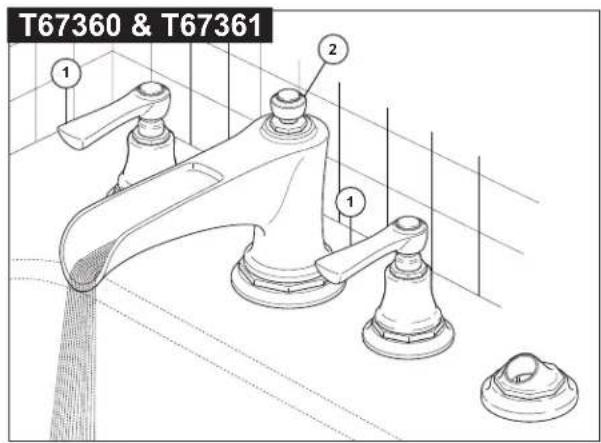 Brizo Rook T67360-PNLHP - Modèle S67460 & T67461 seulement - 4