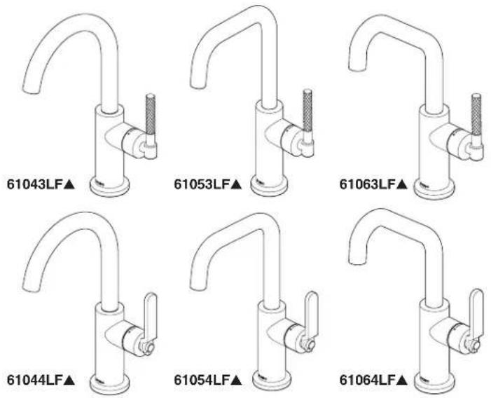 Brizo Litze 61064LF-PN - KITCHEN BAR FAUCET LLAVE DE AGUA/GRIFO PARA EL BAR DE LA COCINA ROBINET D'ÉVIER DE BAR - 1
