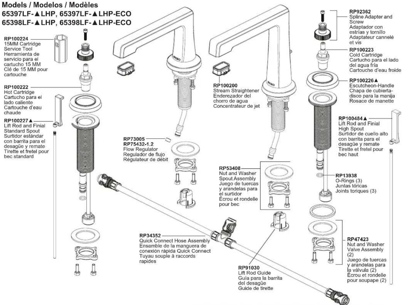 Brizo Levoir 65398LF-BNXLHP-ECO - POP-UP DRAIN INSTALLATION - 3