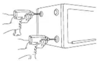 SentrySafe STW123GTCML - Advertencia: • NO perfore desde ningún lugar del interior de la caja fuerte. - 1