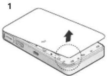 TP-LINK Deco M8550 - Installer SIM-kortet og batteriet - 1